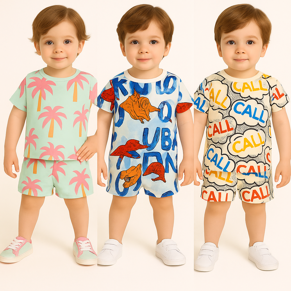 KIDS PINK NARIYELI , COLORING CALL , SKY DAINOSUARE CORD - SET ( COMBO PACK OF 3 )