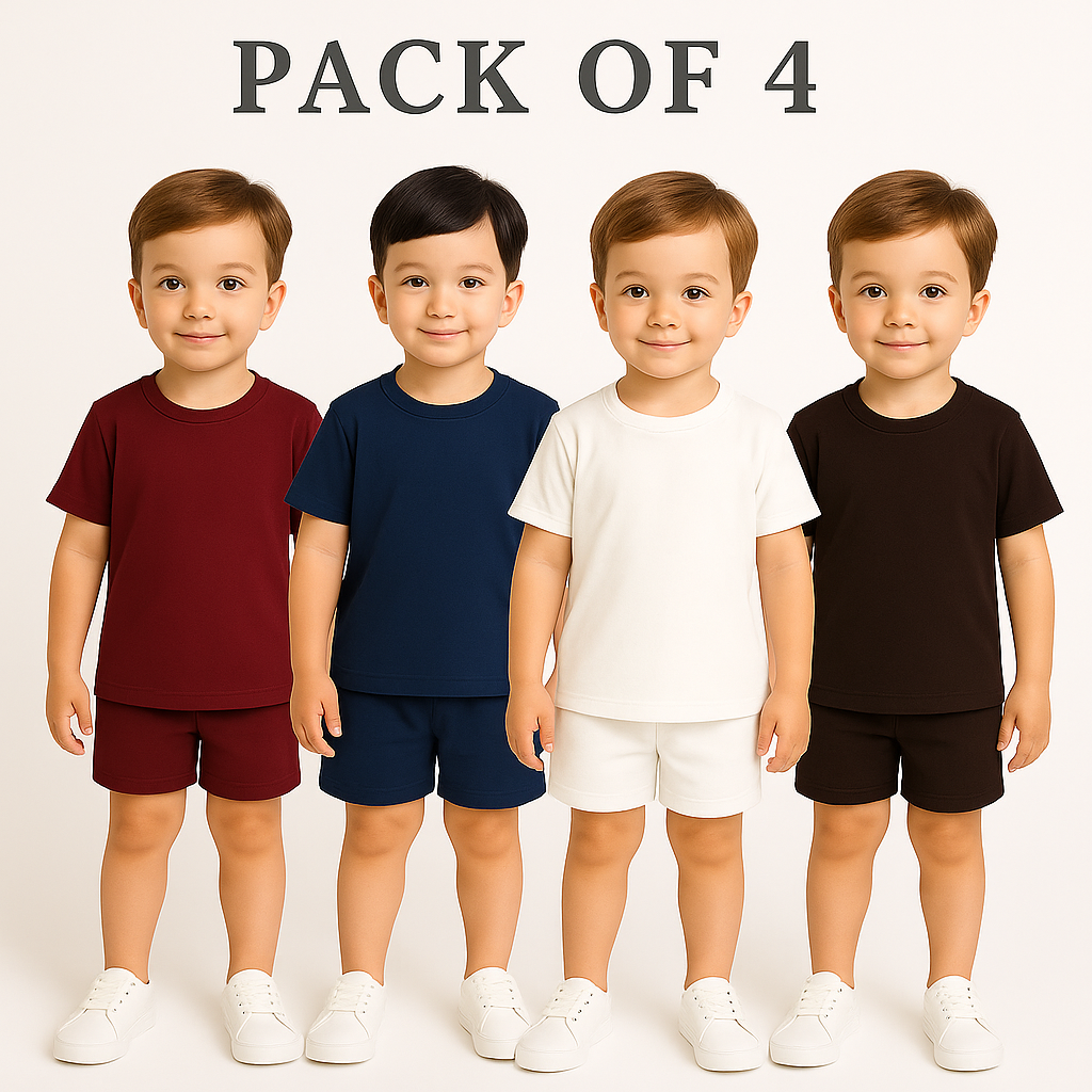 Causal Breathable Cotton  Combo Pack T-shirt & shorts .