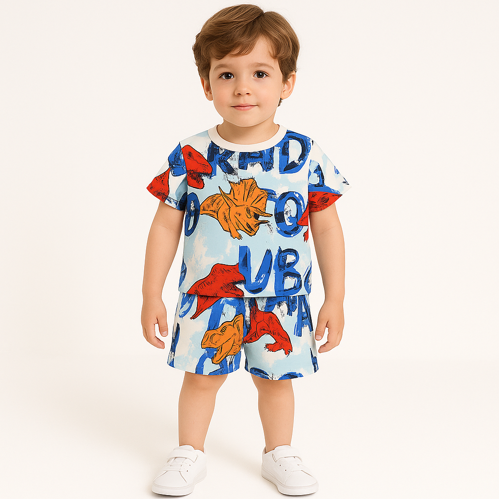 Sky Dinosaur Kids Boys Short Set .