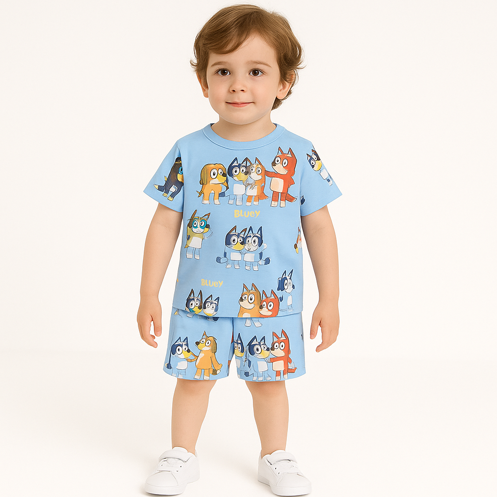 Sky dog Kids Boy Short Set .