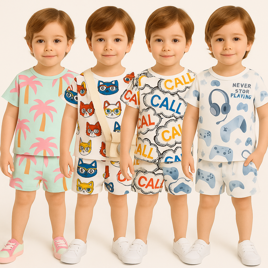 KIDS PINK NARIYELI , BILLI , CALL , GAME  CORD - SET ( COMBO PACK OF 4 )