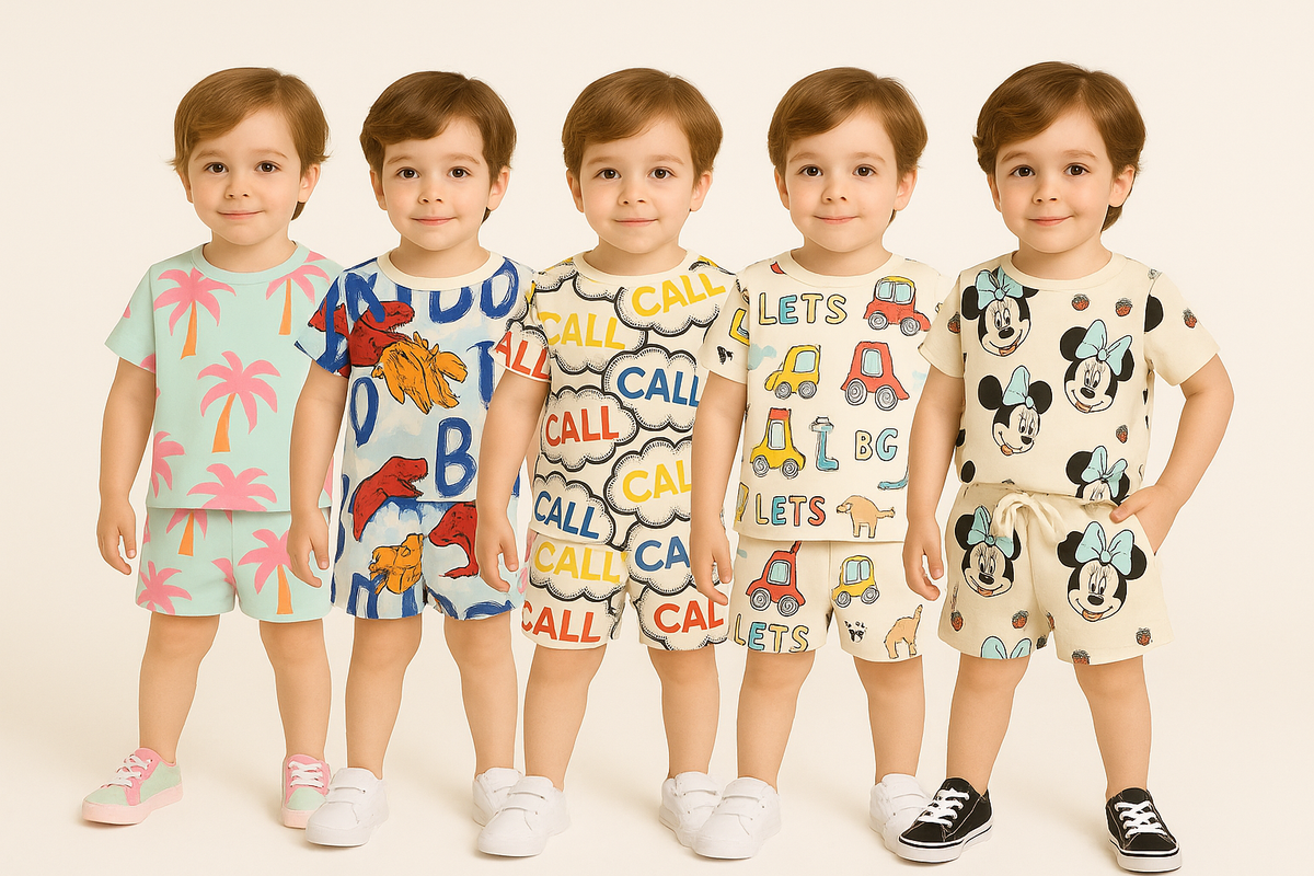 KIDS SKY MONKEY,SKY DINO , CALL , CREAM GADI , MICKEY CORD - SET ( COMBO PACK OF 5 )