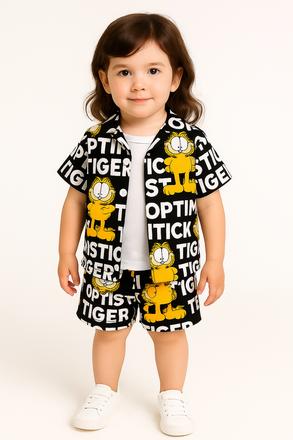 Unique Tiger Black Unisex Cord Set