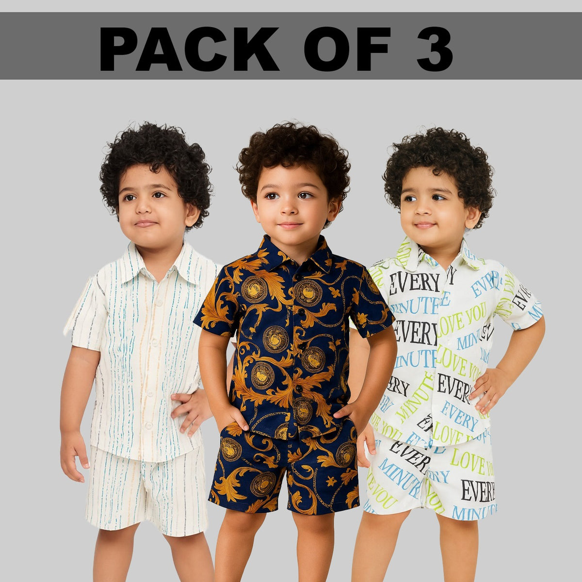 Unique White Line  And Blue Box , Every Time  . (Combo Pack Of 3 )
